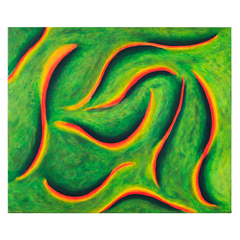 RFoe 475  -  Ohne Titel  -  Roland Foehlisch  -  2022  -  Eitempera auf Leinwand  -  100 x 120